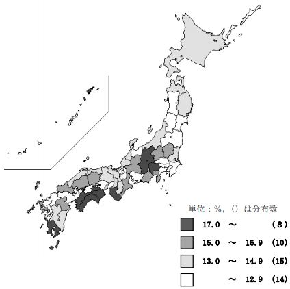 全国　空き家率