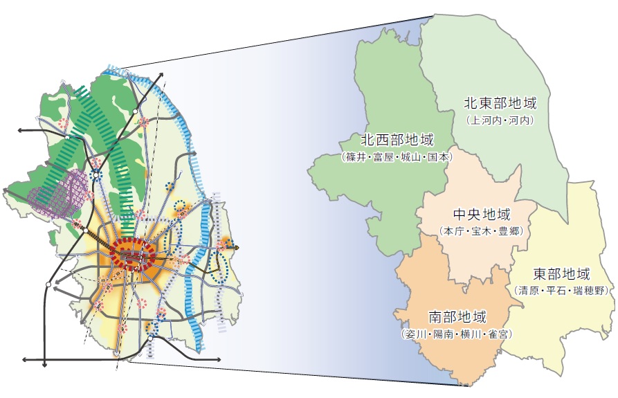 宇都宮市・地域図