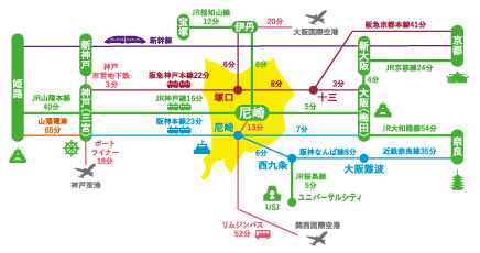 尼崎市周辺の交通情報