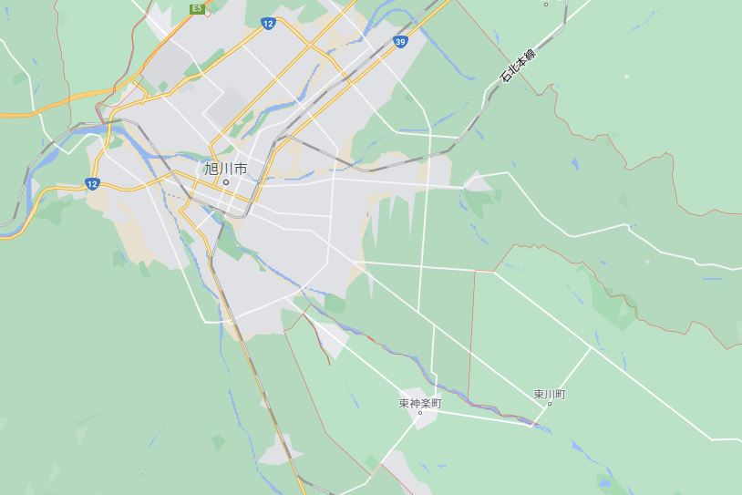 旭川周辺地図