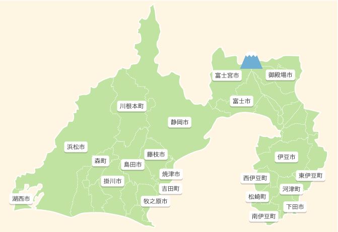 静岡県空き家バンク分布図