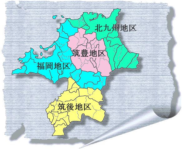 福岡県エリア別地図