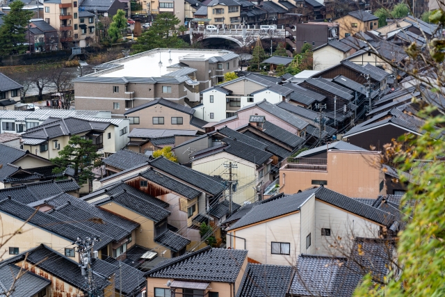 住宅街の様子