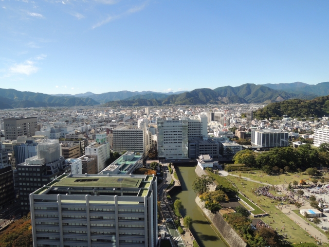 町を見下ろす風景