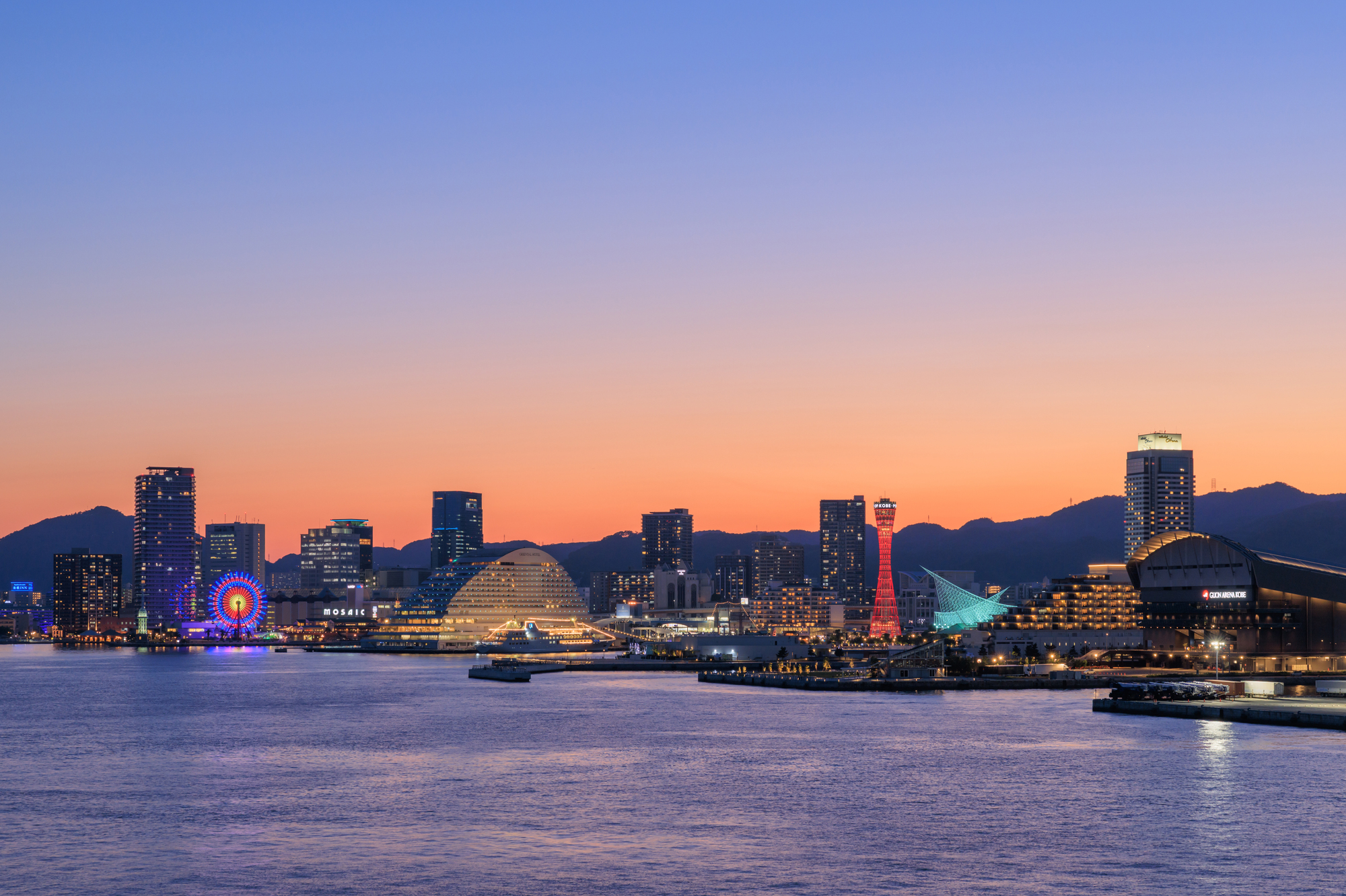 神戸の夕景