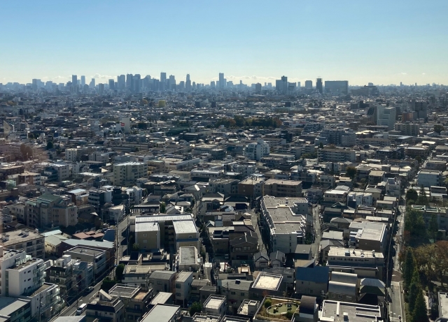 練馬区の俯瞰風景