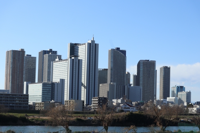 川崎の高層ビル群