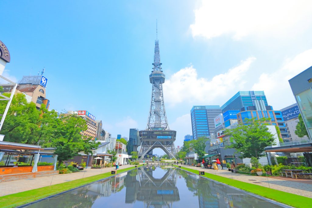 愛知県名古屋市、名古屋テレビ塔の風景